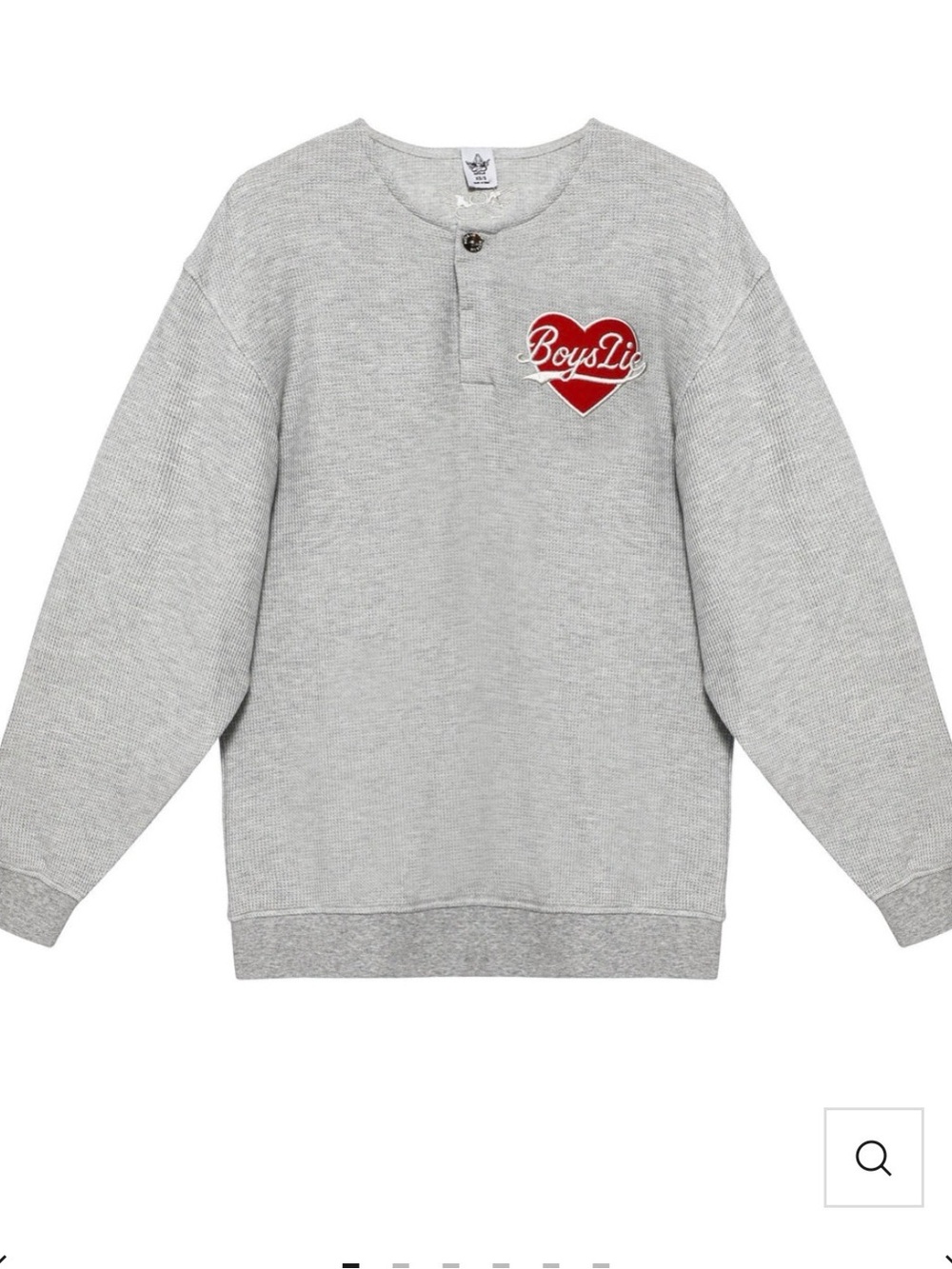 Boys Lie Light Gray Crewneck Sweatshirt and Sweatpants (Signature Set)